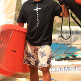 Line Oversize Black T-Shirt