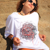 Be Different Oversize Beyaz T-Shirt