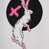 Crazy Rabbit Oversize Beyaz T-Shirt
