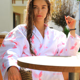 Pink Phoenix Kimono Bornoz
