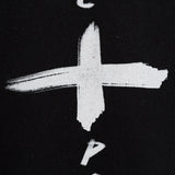 Line Oversize Black T-Shirt