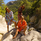 Gray Phoenix Kimono Bornoz