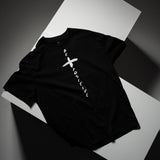 Line Oversize Black T-Shirt