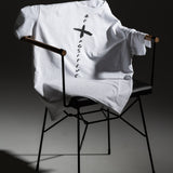 Line Oversıze Beyaz T-Shirt