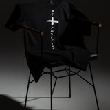 Line Oversize Black T-Shirt