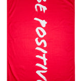 Be Positive Red Havlu