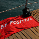 Be Positive Red Havlu