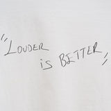 Louder ıs Better Oversıze Beyaz T-Shırt